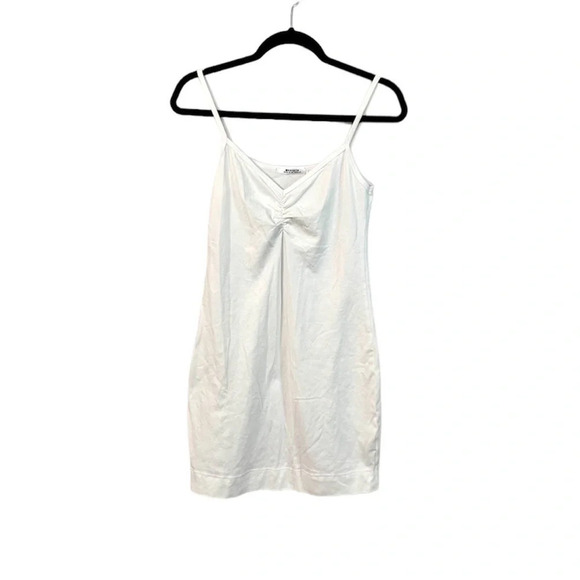 LAMade White Cami Tank Top V-Neck Mini Dress in White NWOT - Picture 1 of 10